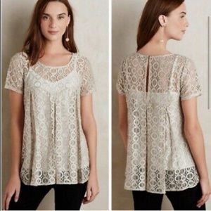 Anthropologie Akemi + Kin Holiday Sparkle Top L